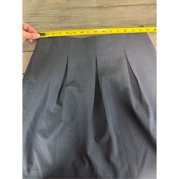 Theory Navy Blue 96% Wool Blend Skirt Size 8 - Picture 6 of 7